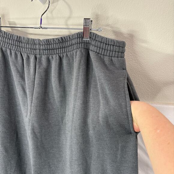 Fruit of the Loom Size XL Vintage Sweatpants Dark Gray Elastic Leg Pull On - Picture 3 of 15